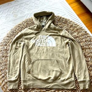 Tan large North Face lightweight hoodie